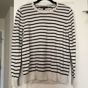 Banana Republic Striped Black and White Sweater